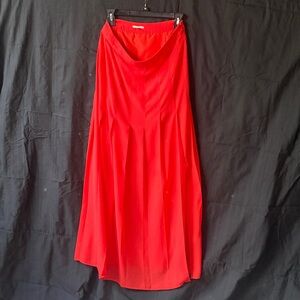 Halogen Vibrant Orange Maxi Skirt